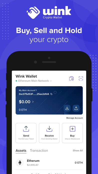 Wink Wallet Screenshot