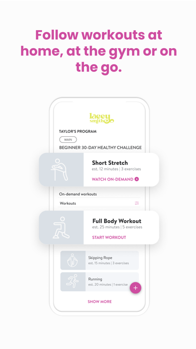 Lacey Smith Coaching Screenshot