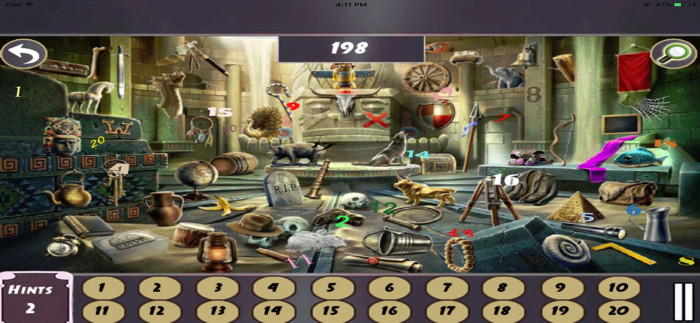 Crime Scene Hidden Numbers