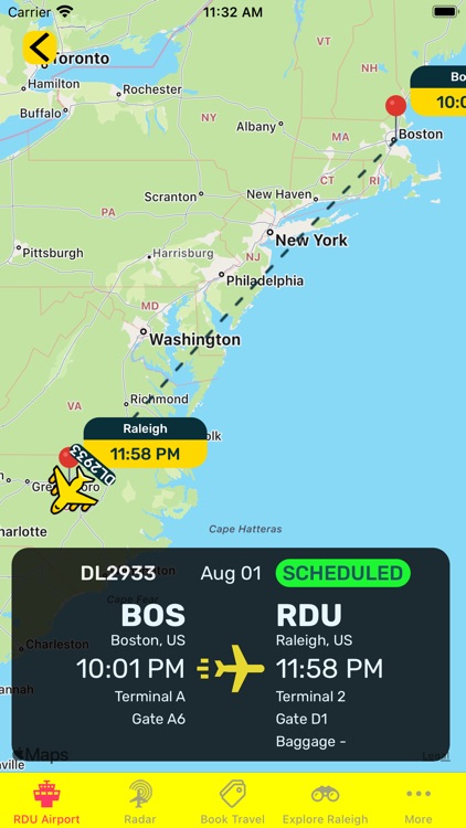 Raleigh Airport (RDU) + Radar