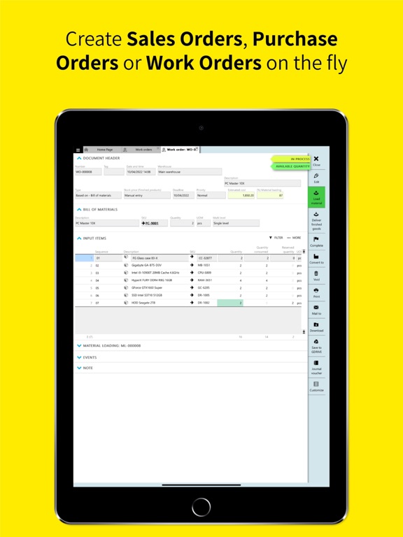 Erpag iPad screenshot 3 - Business app