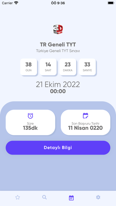 Sınav Takvimi Screenshot
