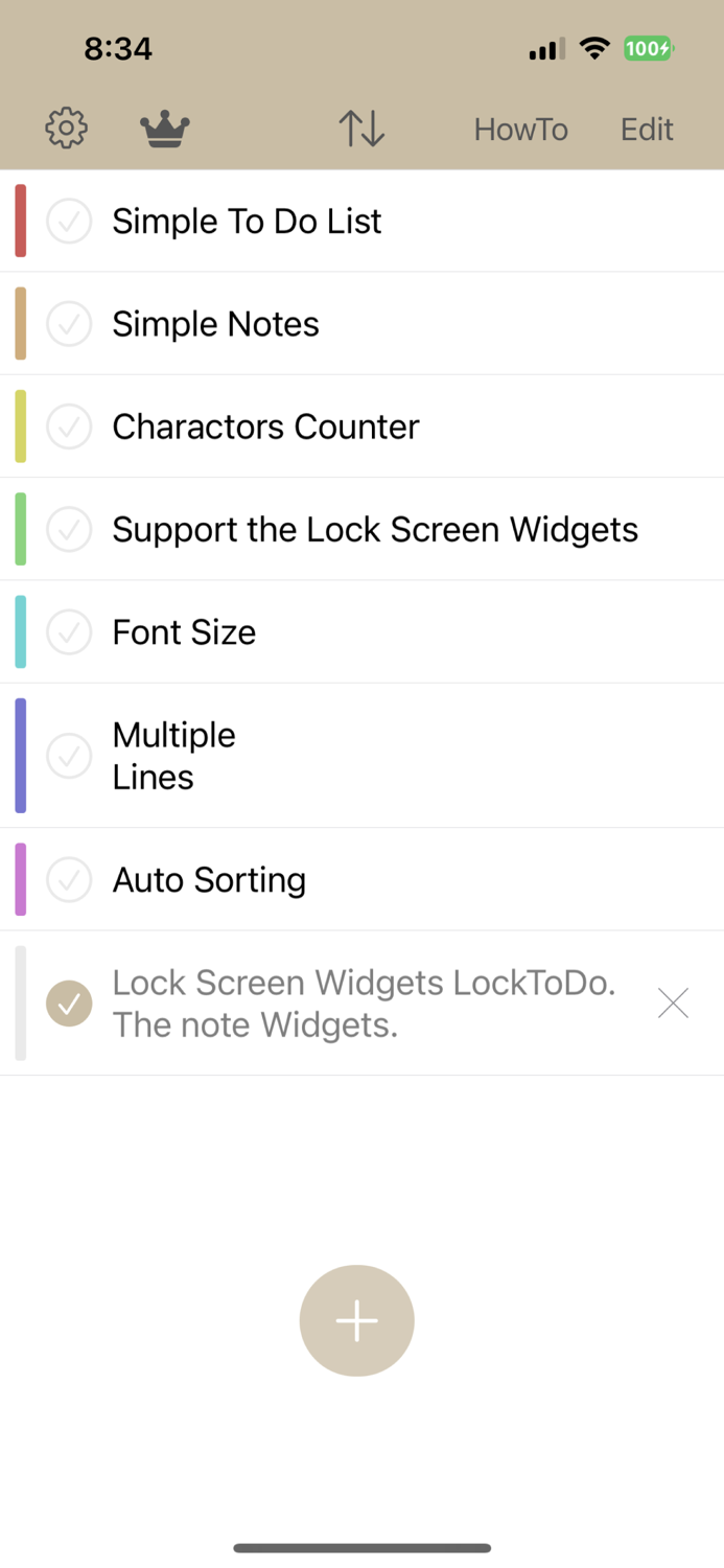 Lock Screen Widgets - LockToDo