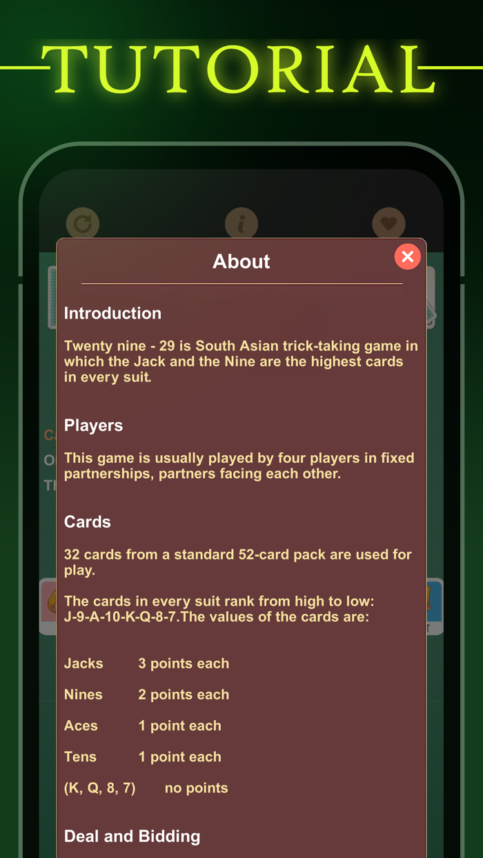 29 Card Game - Twenty Nine