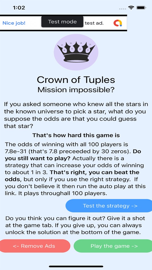 #1. Crown of Tuples (iOS) 由: Terry Freeman