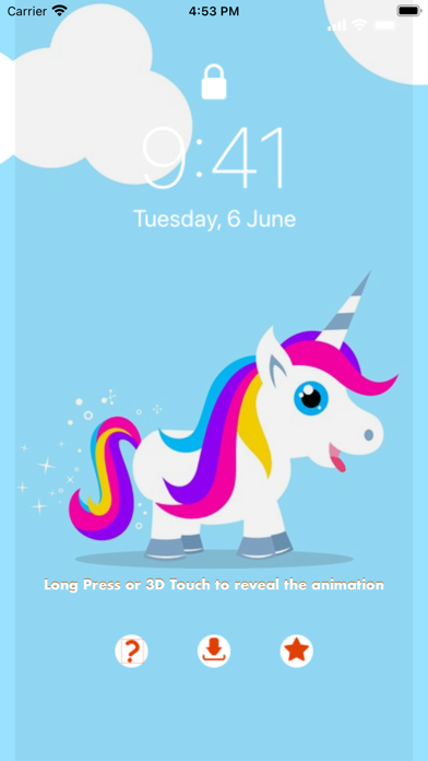 Baby Unicorn Live Wallpaper Screenshot
