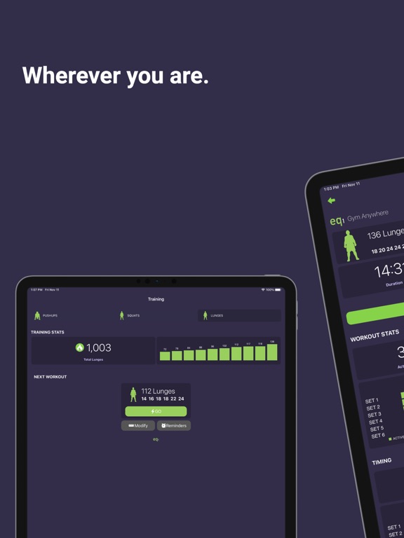 EQ Fitness - Gym Anywhere iPad screenshot 2 - Health & Fitness app