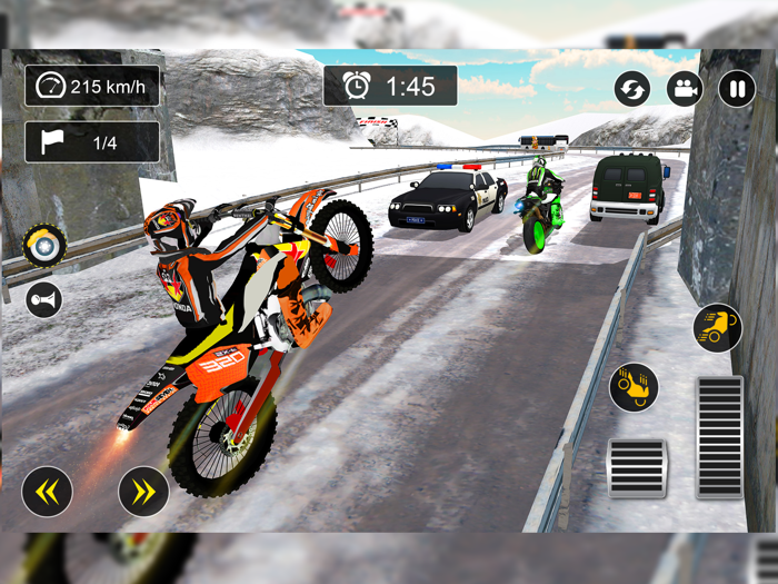Snow Dirt Bikes Racing Games