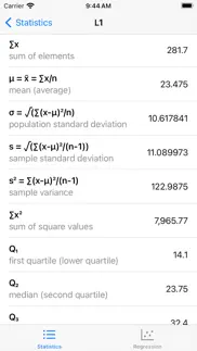 statistics calculator++ iphone screenshot 3