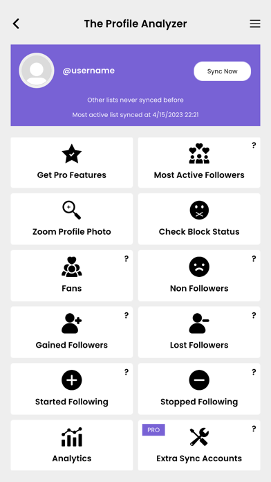 The Profile Analyzer Screenshot