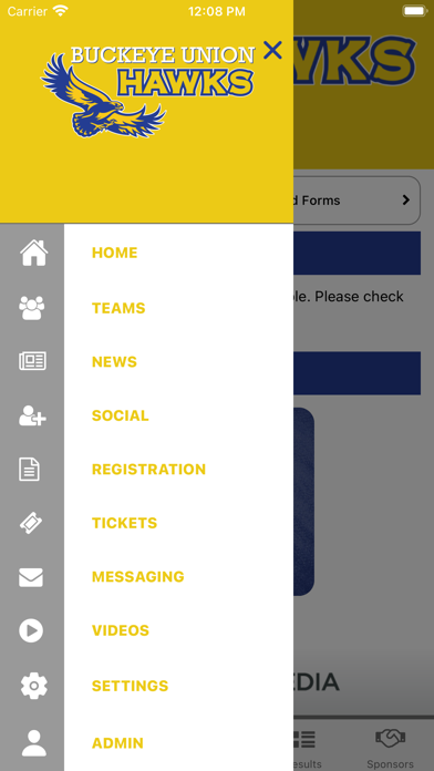 Buckeye Union Athletics Screenshot
