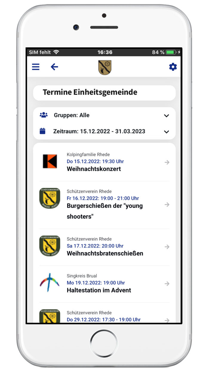 Rhede Ems App