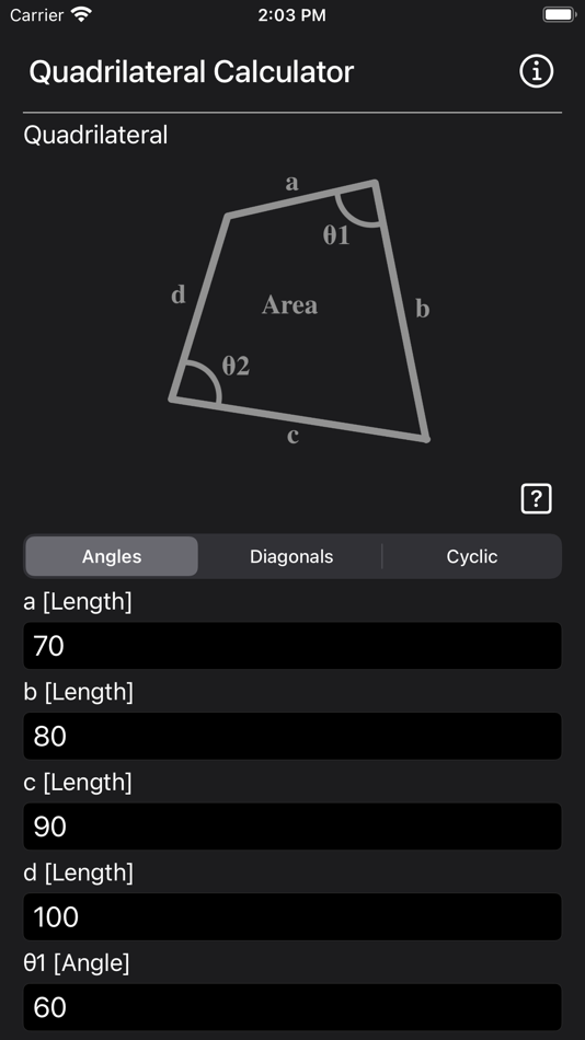 #1. Quadrilateral Calculator (iOS) By: Heng Jia Liang