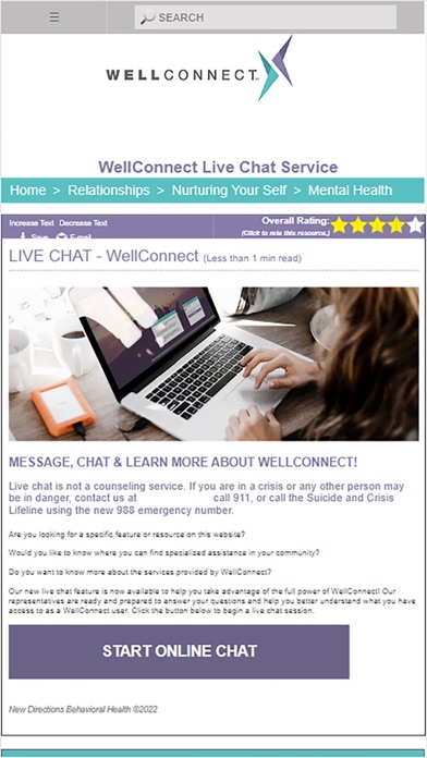WellConnect For You Screenshot