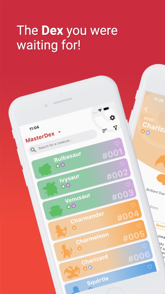 #1. MasterDex - complete pokedex (iOS) 来自: Lorenzo Greco