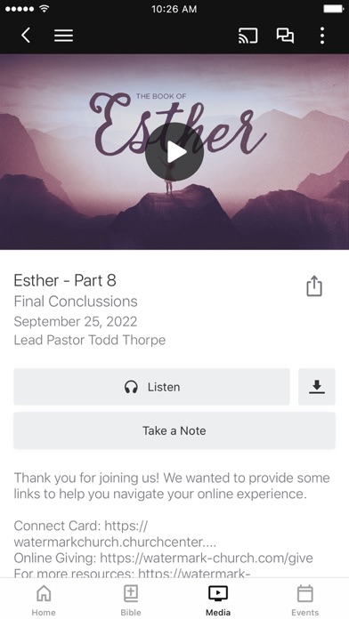 Watermark Church Screenshot