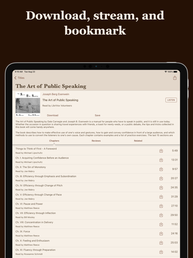 ‎LibriVox Audio Books Screenshot