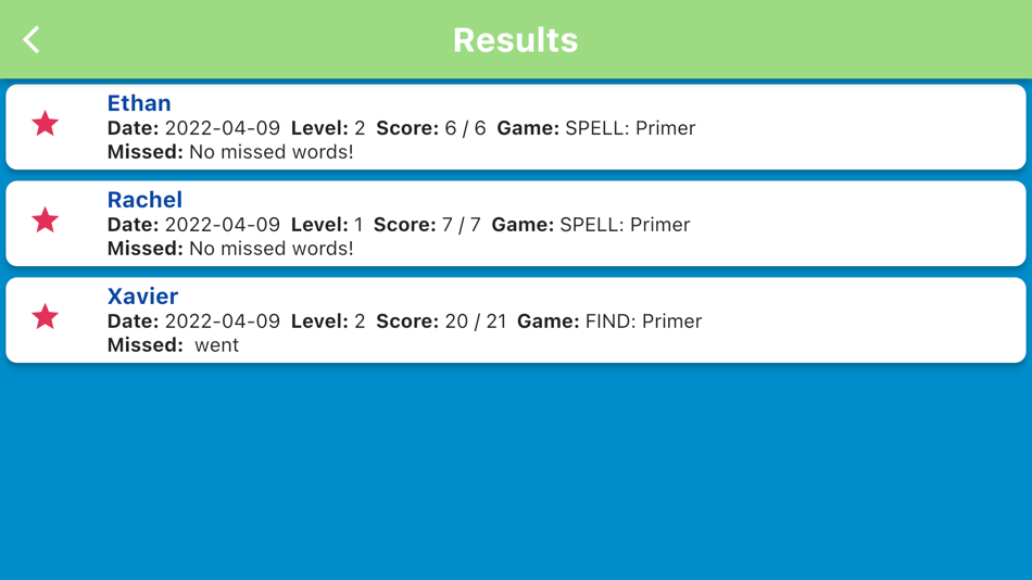 #5. Sight Word Mastery: Dolch (iOS) โดย: I Teach Tiny Humans, LLC