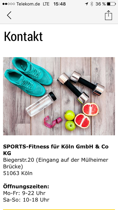 SPORTS-Fitness für Köln Screenshot