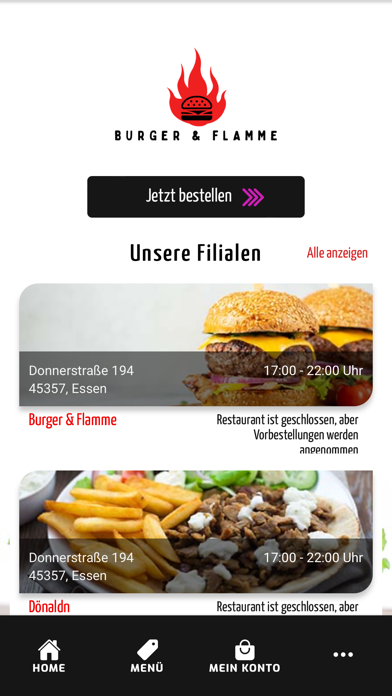 Burger & Flamme Screenshot