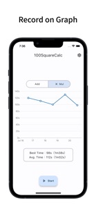 100 Square Calc: Add & Mul screenshot #2 for iPhone