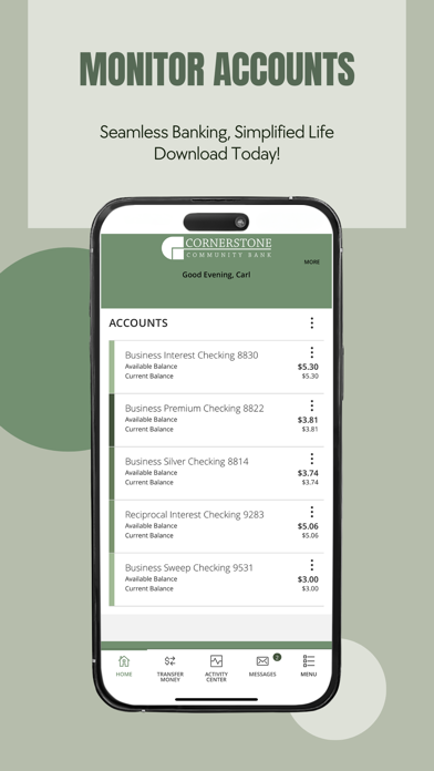 Cornerstone Community Bank Screenshot