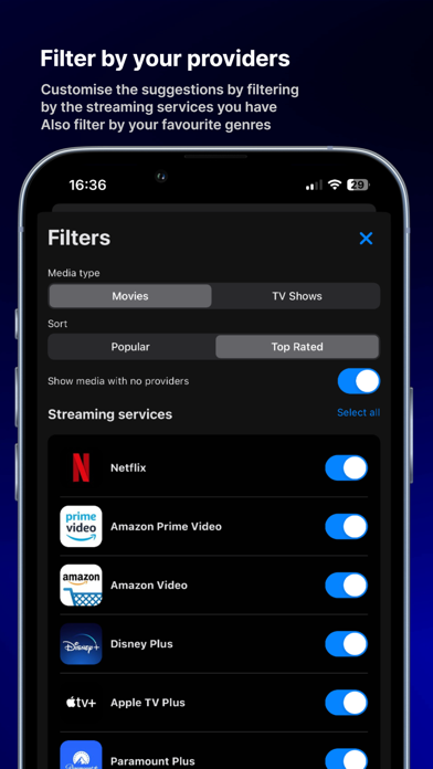 FLIX - Movies and TV Screenshot