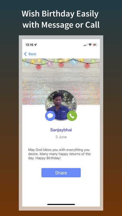 Birthday Reminder Daily No Ad Screenshot