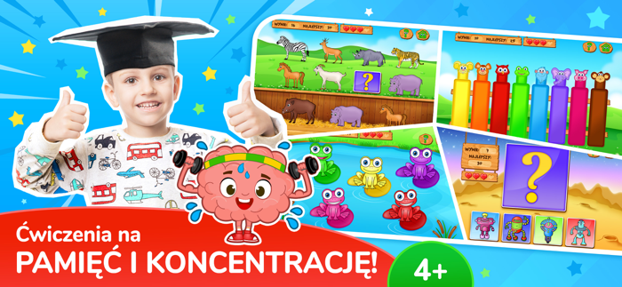 Gry dla Dzieci ćwiczące pamięć