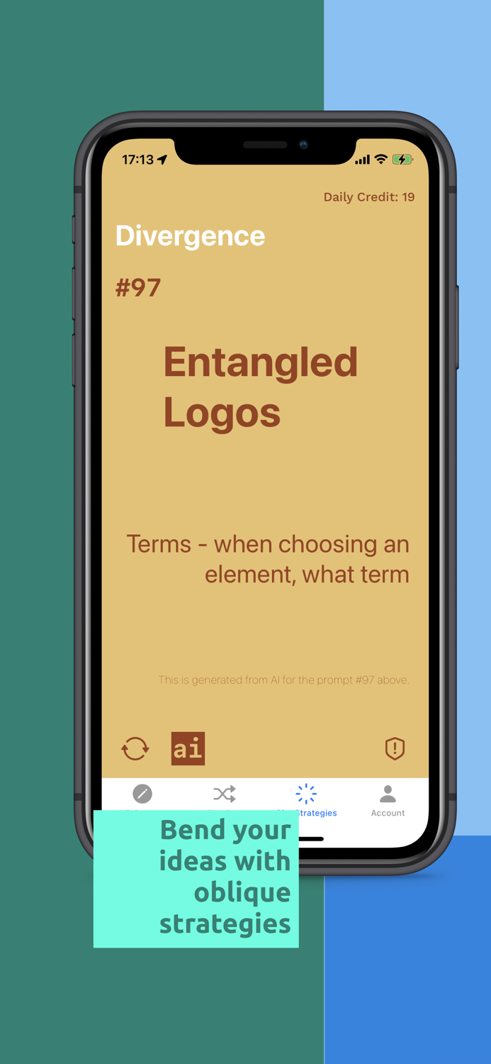 Oblique Strategies with AI