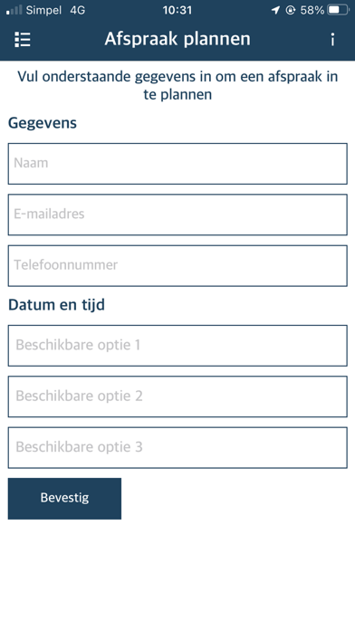 Service Centrale Nederland Screenshot
