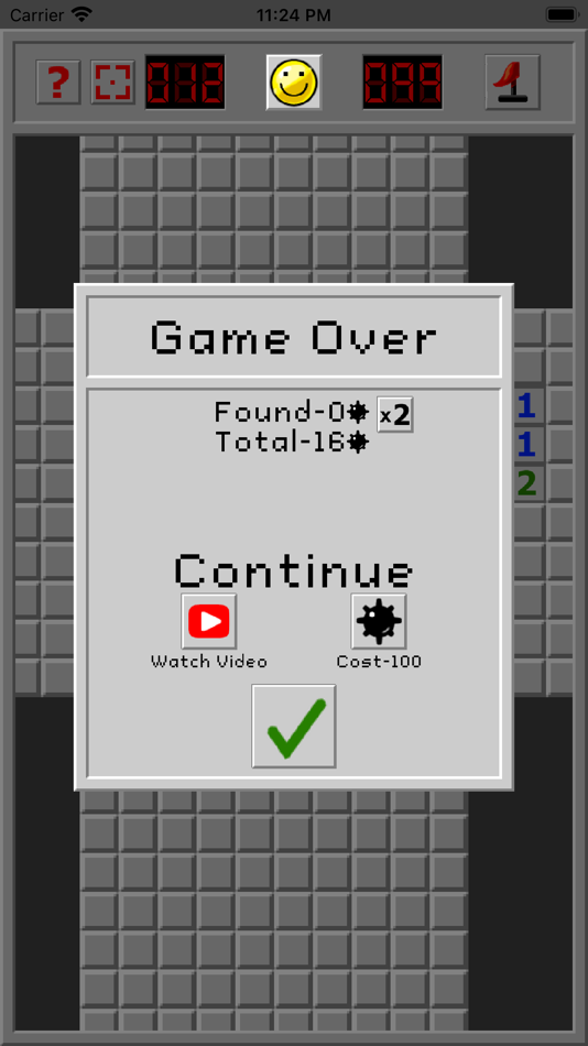#4. Minesweeper- Shapes (iOS) By: Seven Pixel Studios