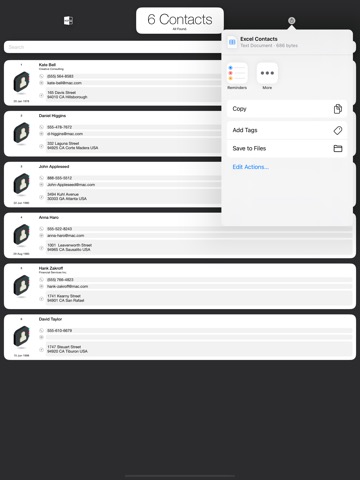 Excel Contactsのおすすめ画像7