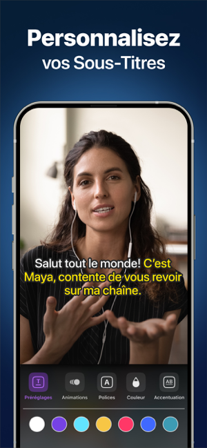 ‎Captions: sous-titre vidéo Capture d'écran