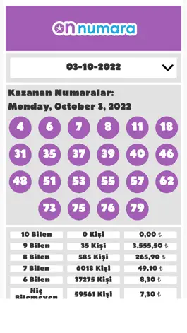 Game screenshot Şans Oyunları Sonucları apk