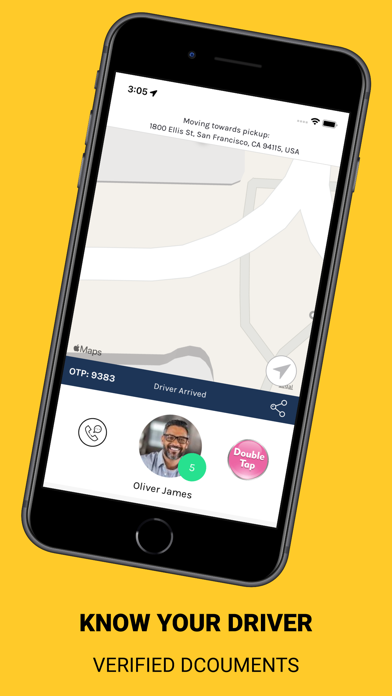 HireMe - Taxi Booking App Screenshot