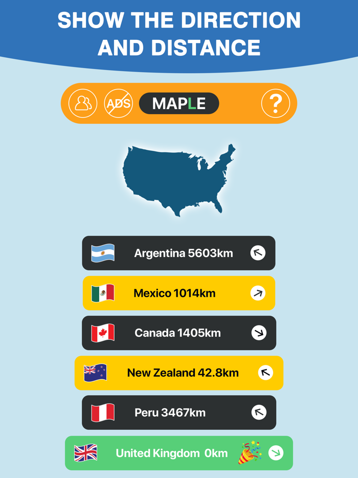 Maple Worldle Country Guess