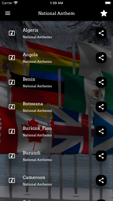 World National Anthem Screenshot