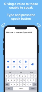 Speech Aid - Text to Voice AAC screenshot #1 for iPhone