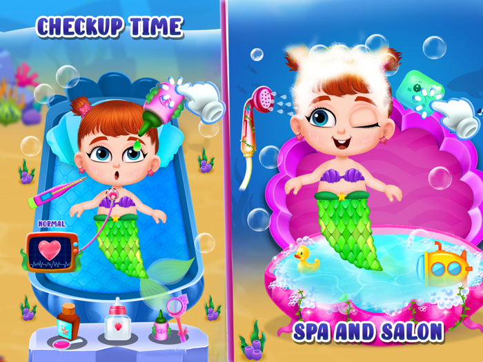 Mermaid Mom  Baby Care Games