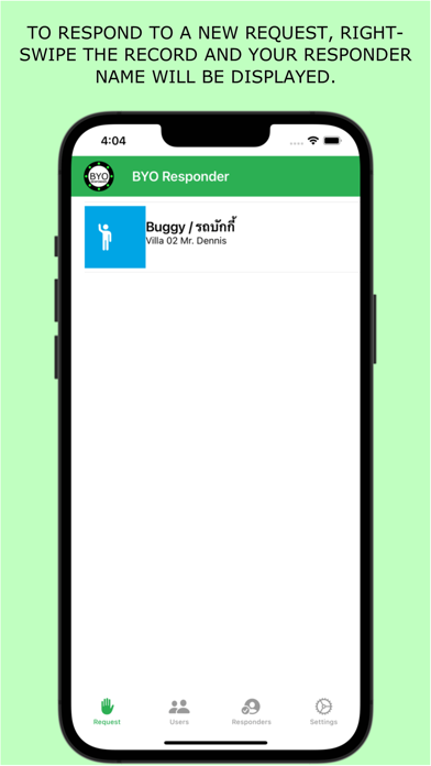 BYO Responder Screenshot
