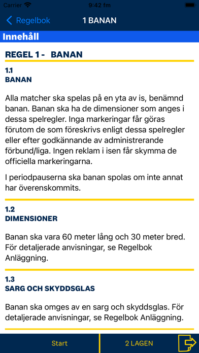Spelregler för Svensk Ishockey Screenshot