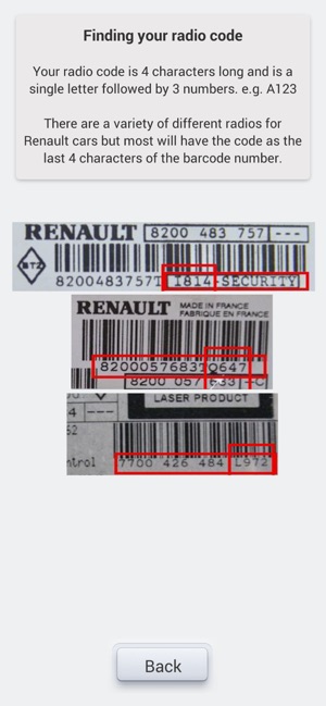 Renault Radio Unlocker on the App Store