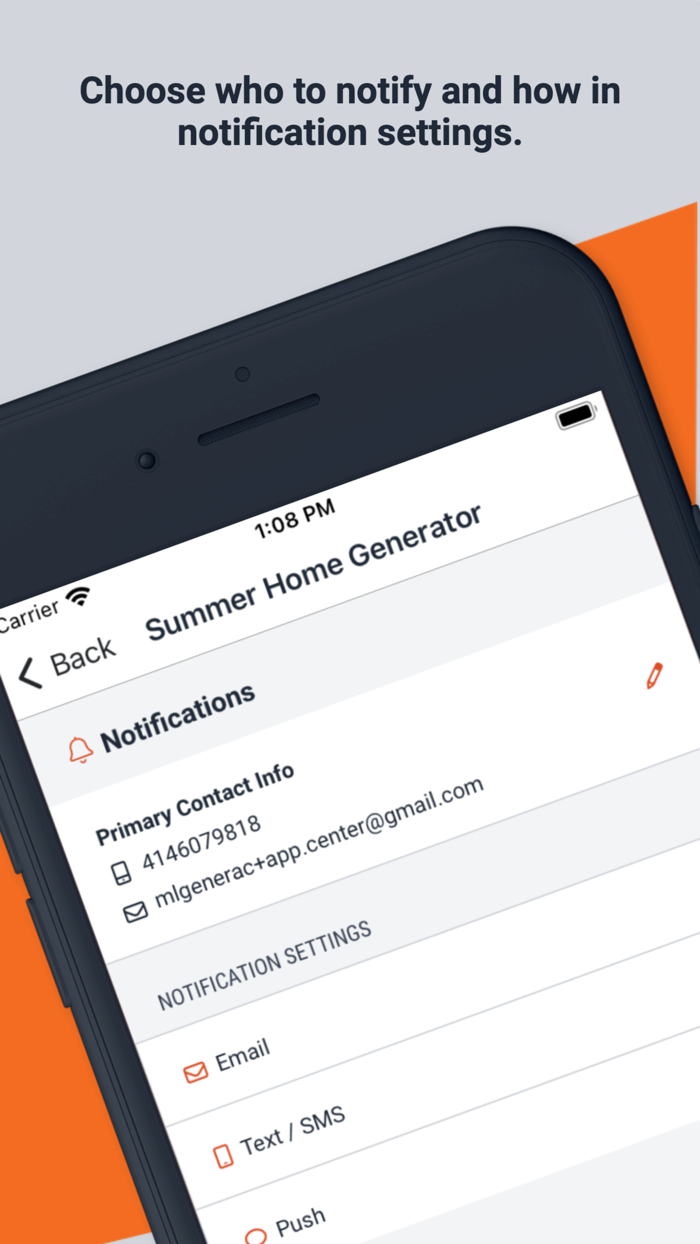 Mobile Link for Generators