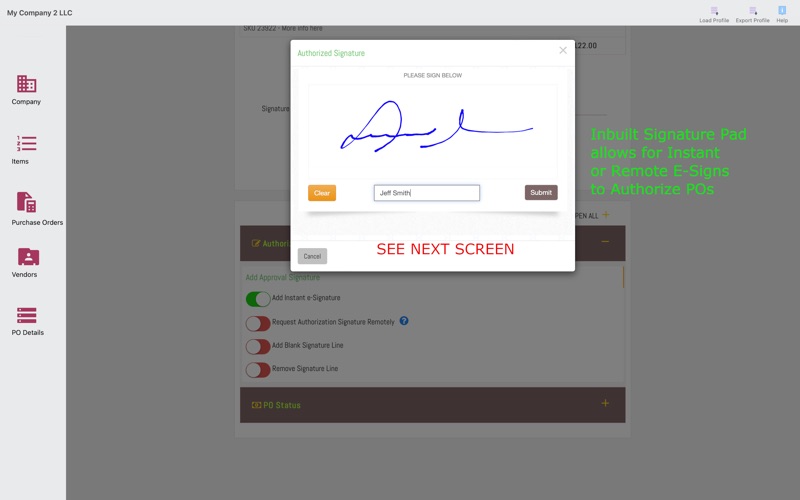 Screenshot #3 pour Purchase Order Maker