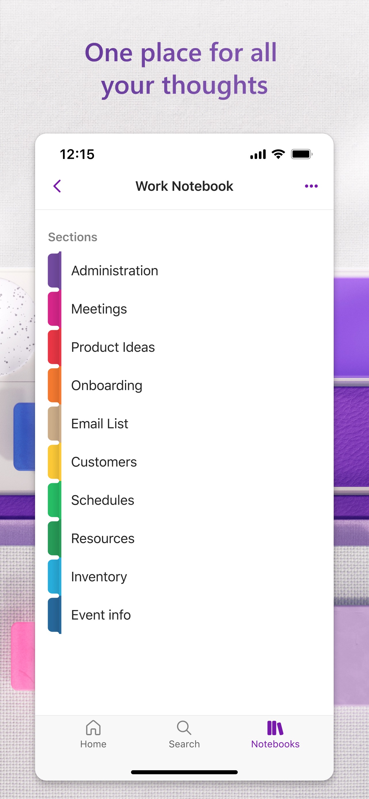 Microsoft OneNote 스크린샷 5