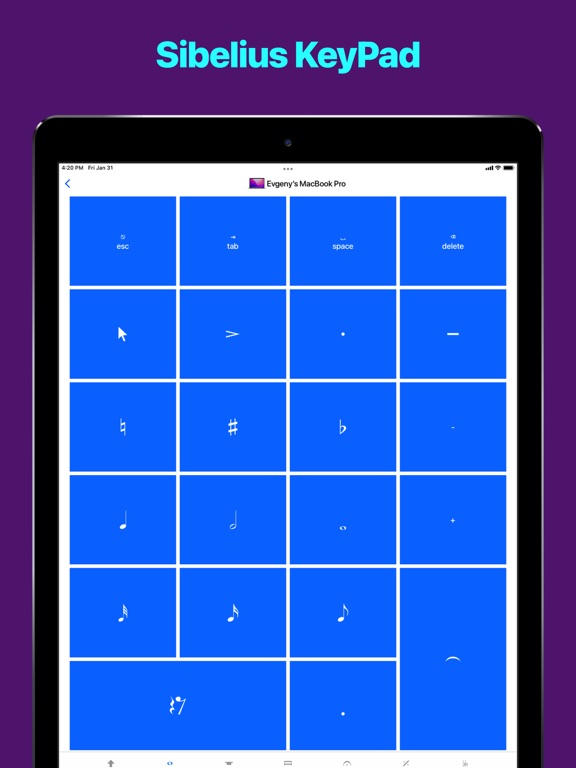 Screenshot #1 for Sibelius KeyPad