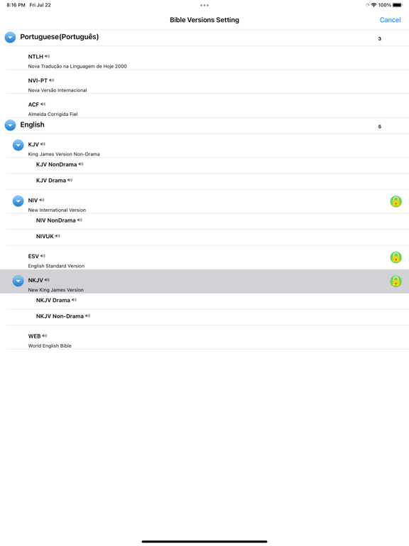Screenshot #6 pour Português Englês santa bíblia