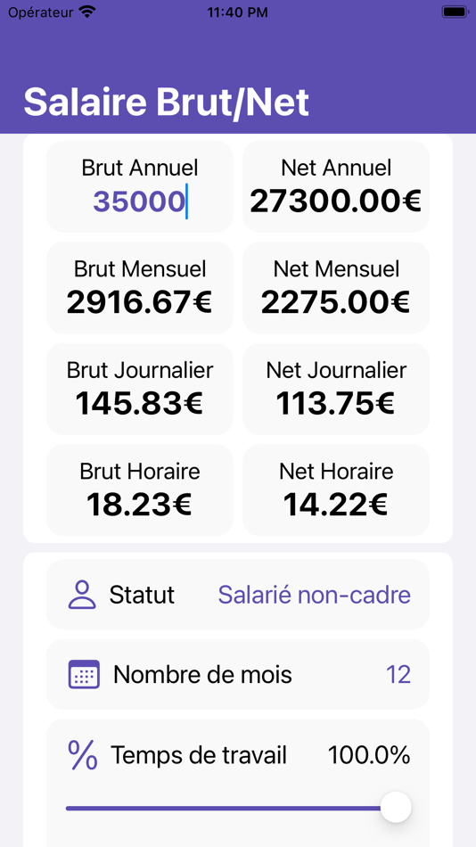 #2. Salaire Brut en Net (iOS) 来自: Denis Belmont