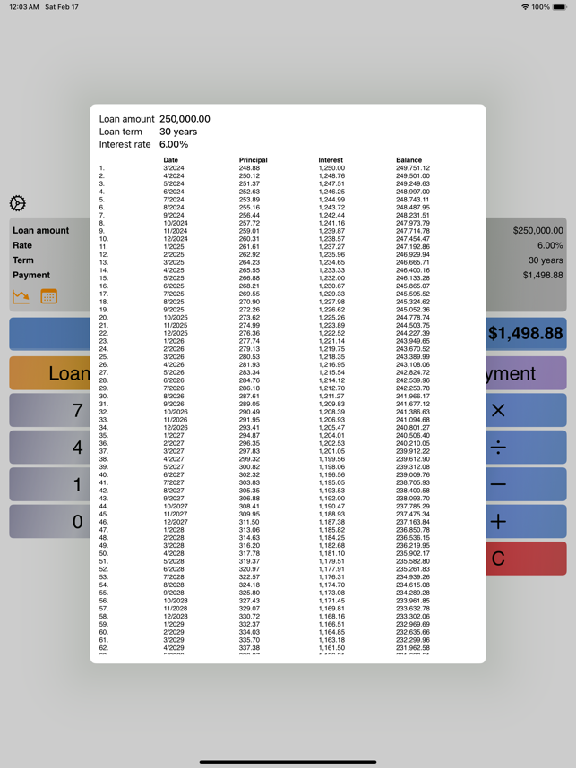 Captura de pantalla de la calculadora d'hipoteques per a professionals